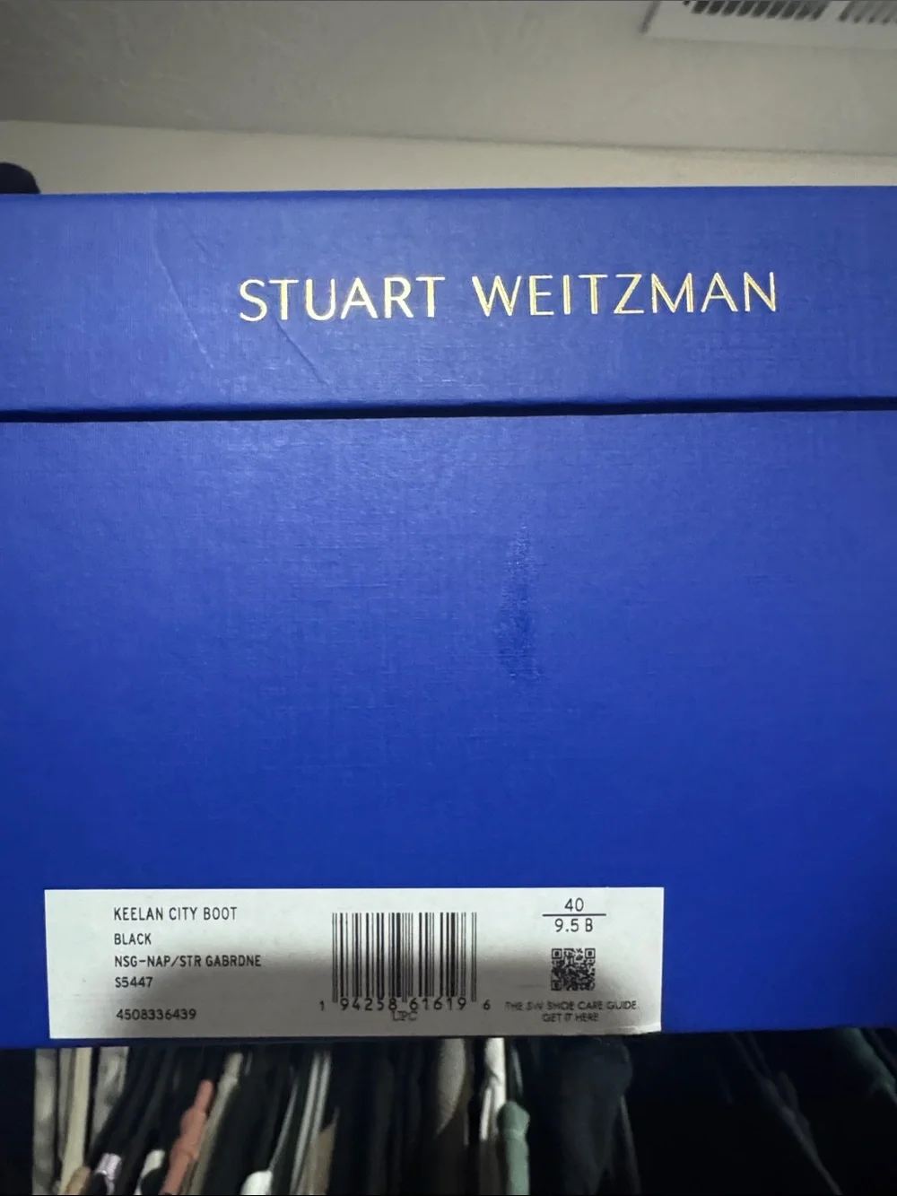 Stuart Weitzman Keenan City Boots Black Over-the-Knee Boots.